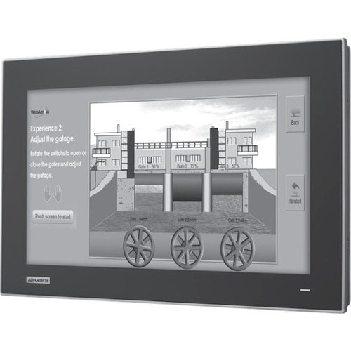 Advantech FPM-221W 22" Class LCD Touchscreen Monitor - 16:9 - 21.5" Viewable - Projected Capacitive - Multi-touch Screen - 1024 x 768 - XGA - 16.7 Million Colors - 250 Nit - LED Backlight - HDMI - USB - FPM-221W-P4AE