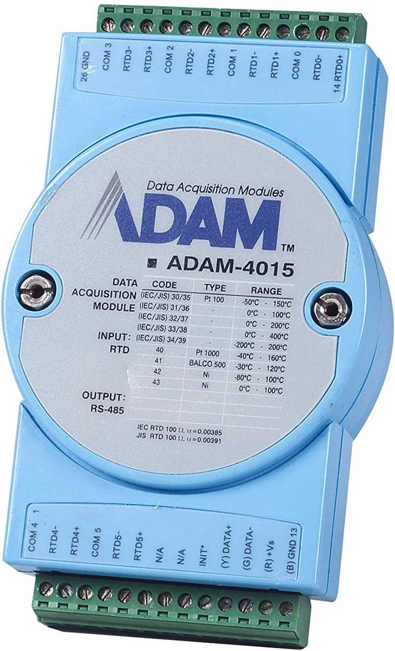 Advantech B+B SmartWorx 6-ch Rtd Module W/ Modbus - ADAM-4015-E