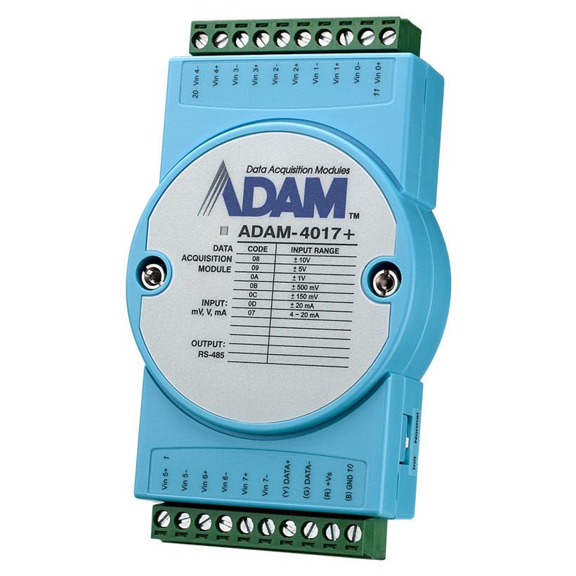 Advantech B+B SmartWorx 8-Ch AI Module w/ Modbus - ADAM-4017+-E