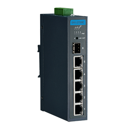 Advantech B+B SmartWorx Ethernet to Fiber Media Converter, 10/100 Mbps RJ45 to Single-Mode SC Fiber – EKI-2541SI-BE