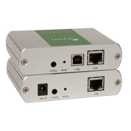 Advantech B+B SmartWorx USB Extender, 4 Port, USB 2.0 over CAT 5e, 100m, US Power Supply - BB-00-00347