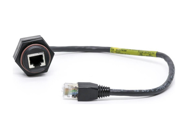 Advantech B+B SmartWorx Patch Cable, UTP, RJ-45 Female to Male, 12 in, Copper Alloy – BB-ENSP1F5C305