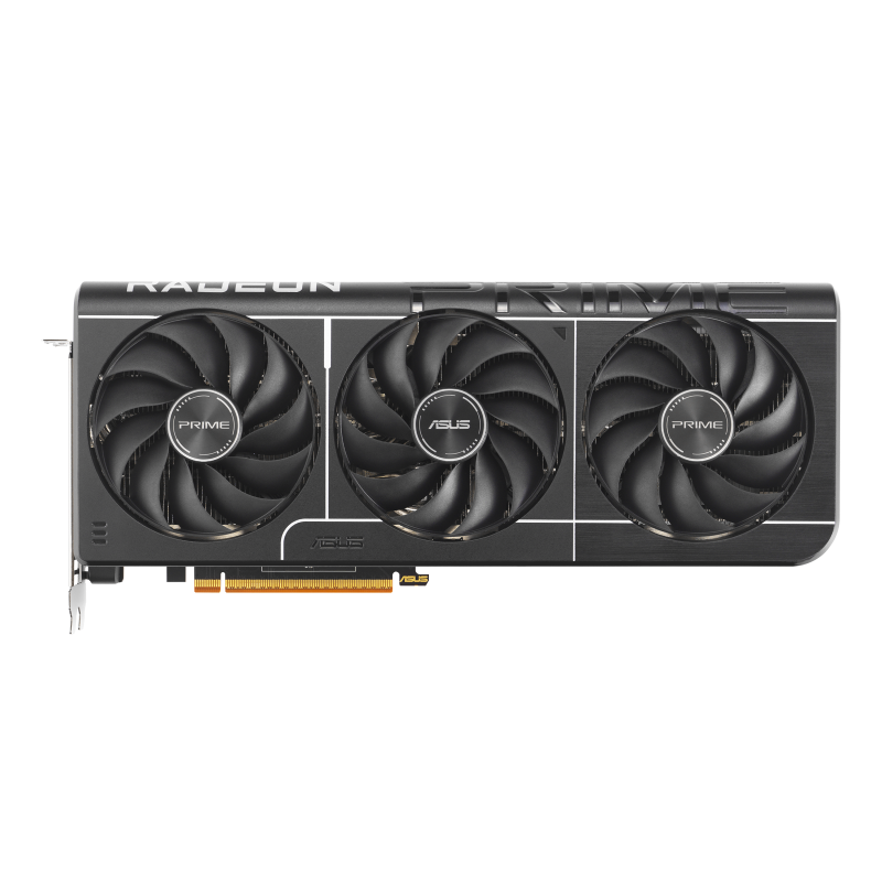 Asus Prime Radeon RX 9070 XT OC Edition Graphics Card (Pcie 5.0, HDMI/DP 2.1, 2.5-Slot Design, Axial-Tech Fans, Dual Ball Fan Bearings, Dual BIOS, Asus GPU Guard) - PRIME-RX9070XT-O16G
