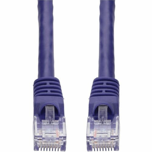 AddOn 6in Purple CAT 5E PVC Ethernet Cable Snagless Bubble Boot RJ-45 M/M - 6" Category 5e Network Cable for Network Device - First End: 1 x RJ-45 Network - ADD-0-5FCAT5E-PE