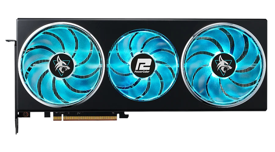 PowerColor Hellhound AMD Radeon RX 7900 GRE 16GB GDDR6 - Metal Reinforced Backplate - High Quality 14-Layer PCB Design - 4. DrMOS with IMON Digital Monitoring - Optimum Heatpipe Arrangement - RX7900GRE 16G-L/OC