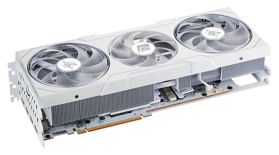 PowerColor Hellhound Spectral White AMD Radeon RX 7900 XT 20GB GDDR6 - Metal Reinforced Backplate - High Quality 14-Layer PCB Design - DrMOS with IMON Digital Monitoring - Optimum Heatpipe Arrangement - RX7900XT 20G-L/OC/WHITE