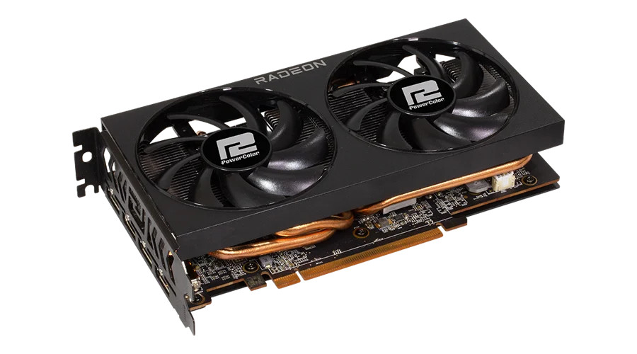 PowerColor Fighter AMD Radeon RX 7600 8GB GDDR6 - Radeon Anti-Lag - AMD RDNA 3 Architecture with Hardware Raytracing - AMD FidelityFX Super Resolution 3 Technology - RX7600 8G-F