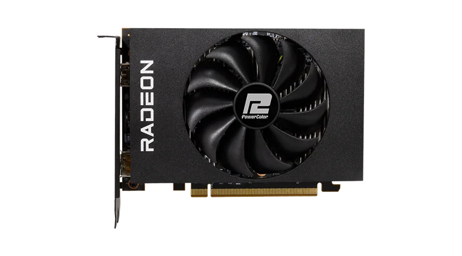 PowerColor AMD Radeon RX 6400 ITX 4GB GDDR6 - PCIe 4.0 Support - AMD RDNA 2 Architecture - DirectX 12 Ultimate - AMD FreeSync Technology - HDMI 2.1 VRR - AXRX 6400 4GBD6-DH