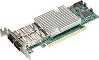 Supermicro AOC-S100GC-I2C  Dual-Port 100gbe QSFP28 Pcie 4.0 Network Adapter - Intel E810-CAM2 Ethernet Controller - Intel Ethernet Flow Director
