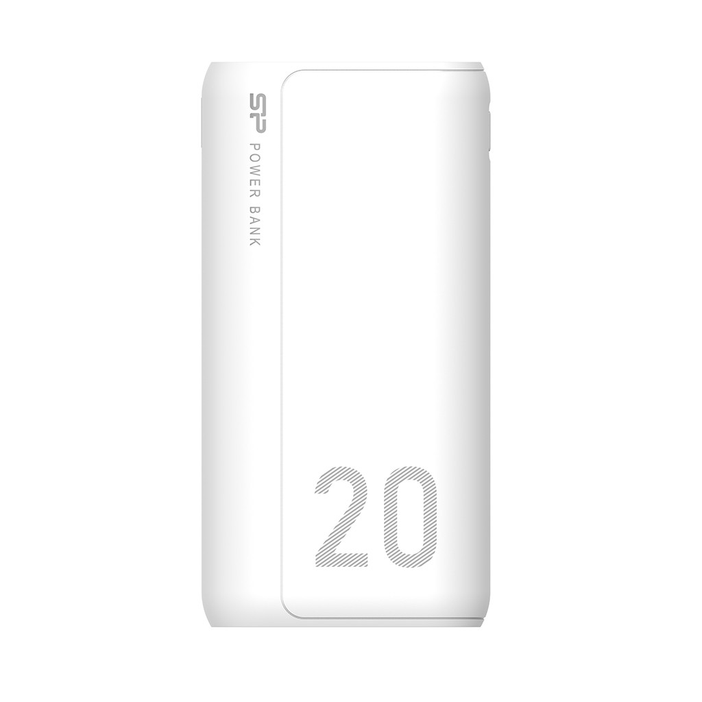 Silicon Power GS15 Power Bank, 20000mAh, White - SP20KMAPBKGS150W