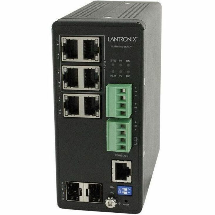 Lantronix Managed Hardened Gigabit Ethernet PoE+ Switch - SISPM1040-362-LRT