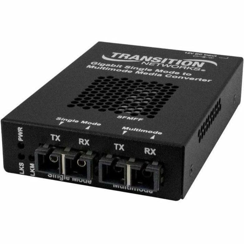 Transition Stand-alone Fiber to Fiber Media Converter - SFMFF1314-220-NA