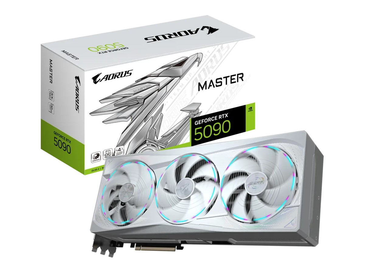 Aorus NVIDIA GeForce RTX 5090 Graphic Card - 32 GB GDDR7 - GV-N5090AORUSM ICE-32GD