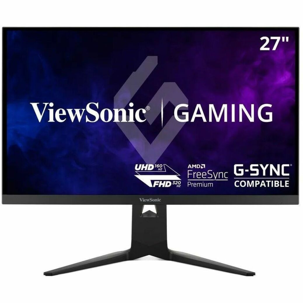Viewsonic XG275D-4K 27 Inch 4K UHD Gaming Monitor with Switchable Refresh Rate Up to 320Hz, 0.5ms Response Time, AMD FreeSync Premium, Advanced Ergonomics, HDMI, DisplayPort, and 65W USB-C - XG275D-4K