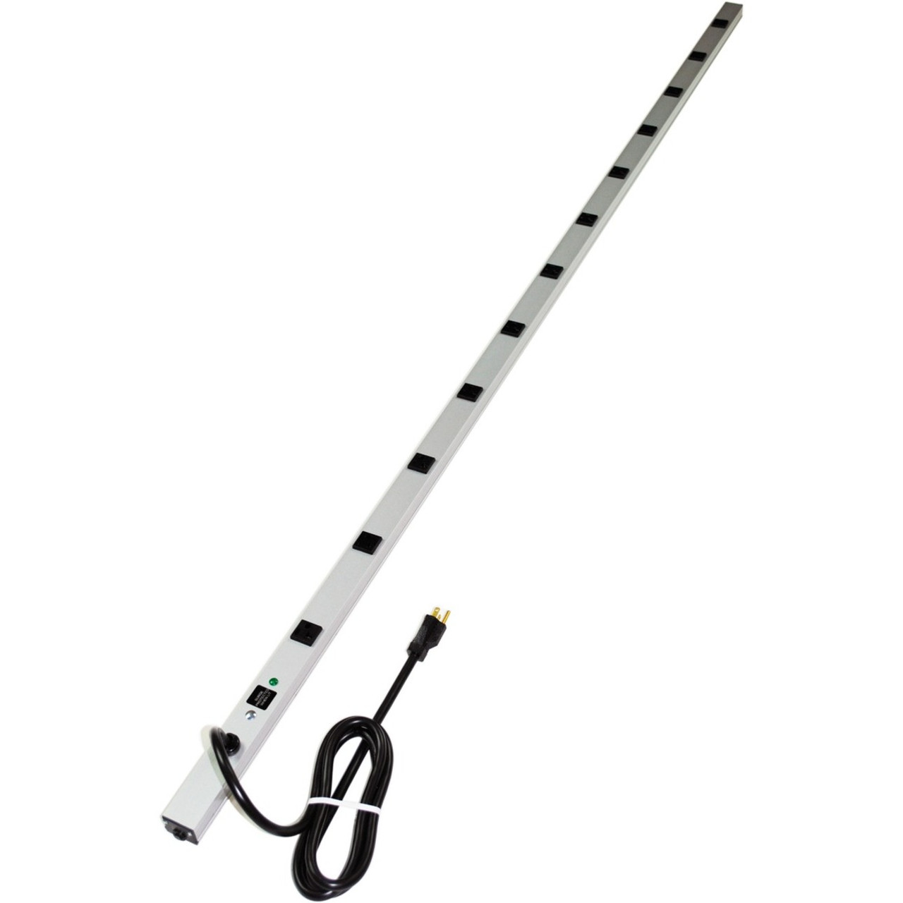 Wiremold CabinetMATE 12-Outlet Power Strip - 7712BDS20R