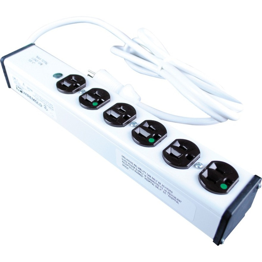 Wiremold Plug-In Outlet Center 6-Outlet Power Strip - ULM615