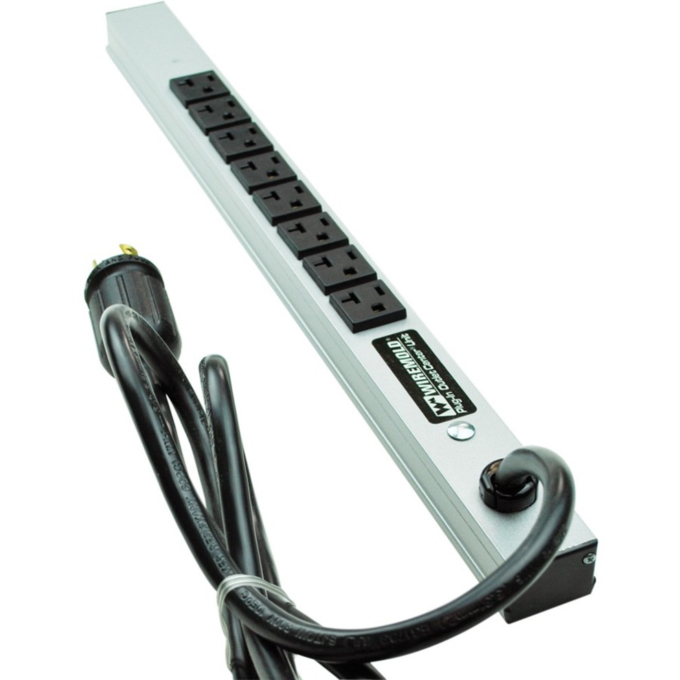 Wiremold CabinetMATE 8-Outlet Power Strip - 2008ULBD20R-TL