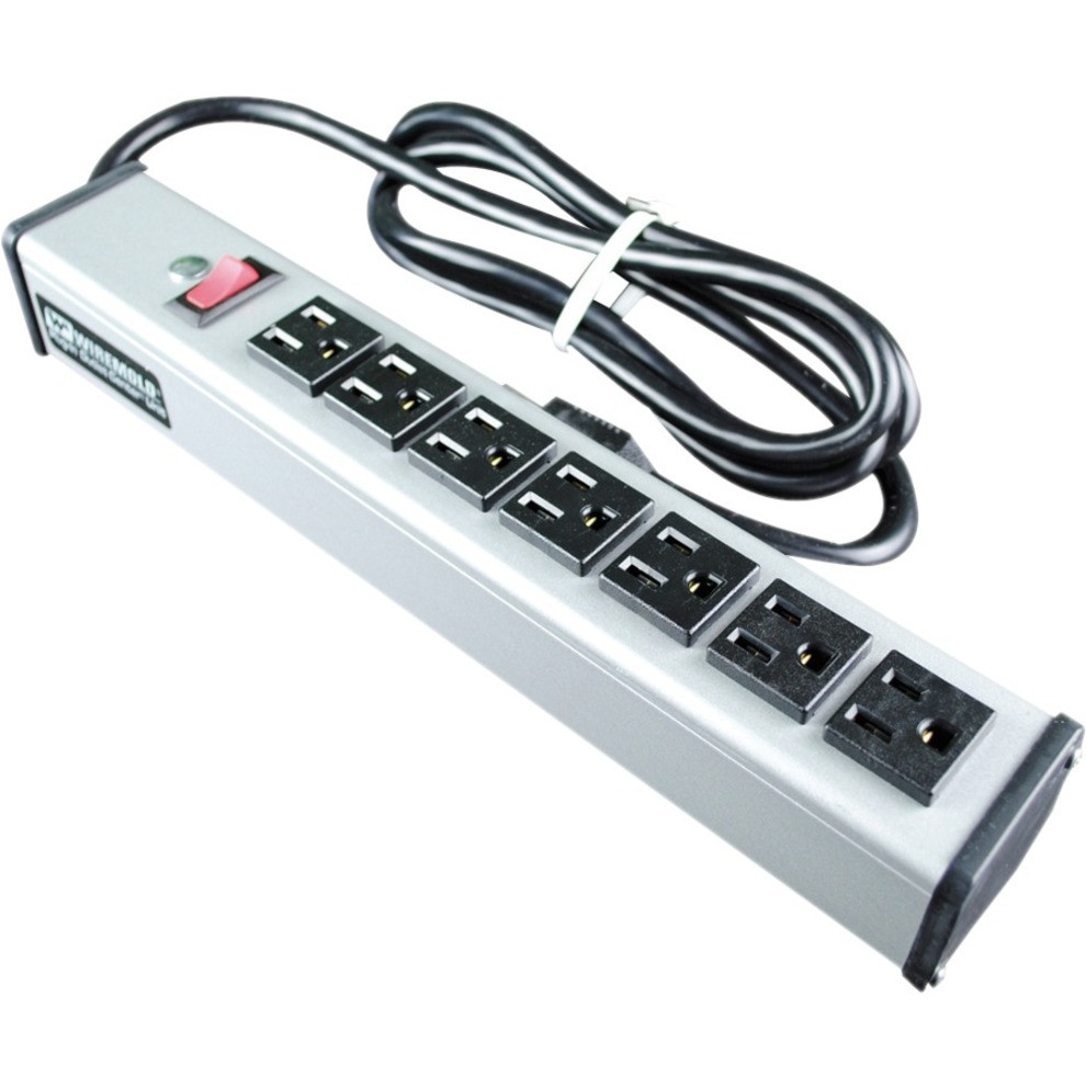 Wiremold Plug-In Outlet Center 7-Outlet Power Strip - UL204BD