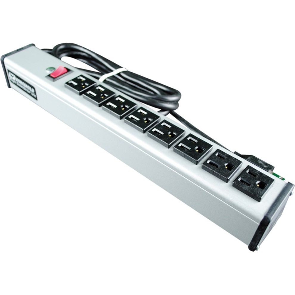 Wiremold Plug-In Outlet Center 8-Outlet Power Strip - UL218BD