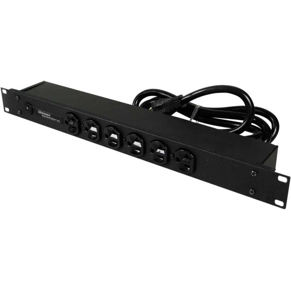 Wiremold Plug-In Outlet Center 6-Outlet Power Strip - J60B2B20X