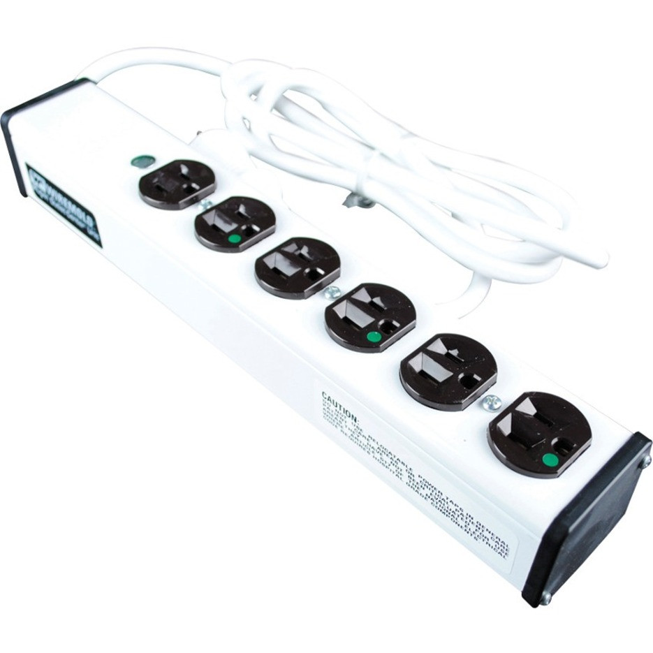 Wiremold Plug-In Outlet Center 6-Outlet Power Strip - ULBH6-6
