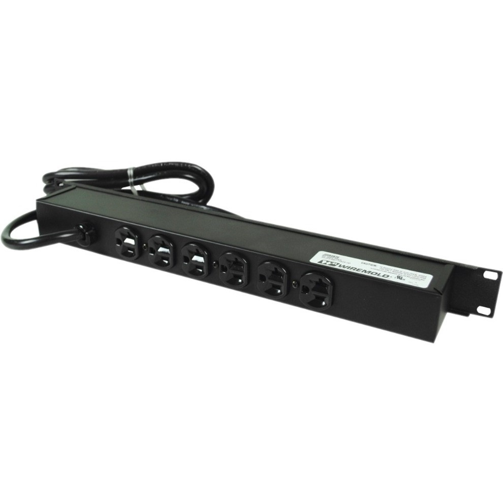 Wiremold Plug-In Outlet Center 6-Outlet Power Strip - J06B0B20