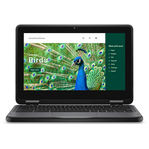 Dell Chromebook 3000 3120 11.6" Touchscreen Convertible 2 in 1 Chromebook - HD - Intel N-Series N100 - 4 GB - 64 GB Flash Memory - English (US) Keyboard - YV3F2