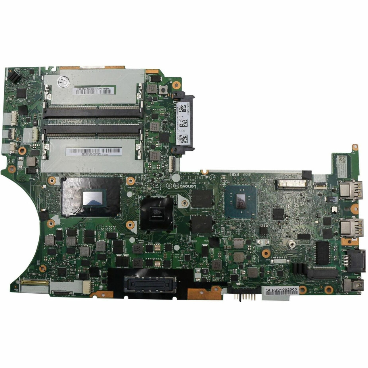 Lenovo DCG SOURCING Notebook Motherboard - Intel Chipset - 01YR891