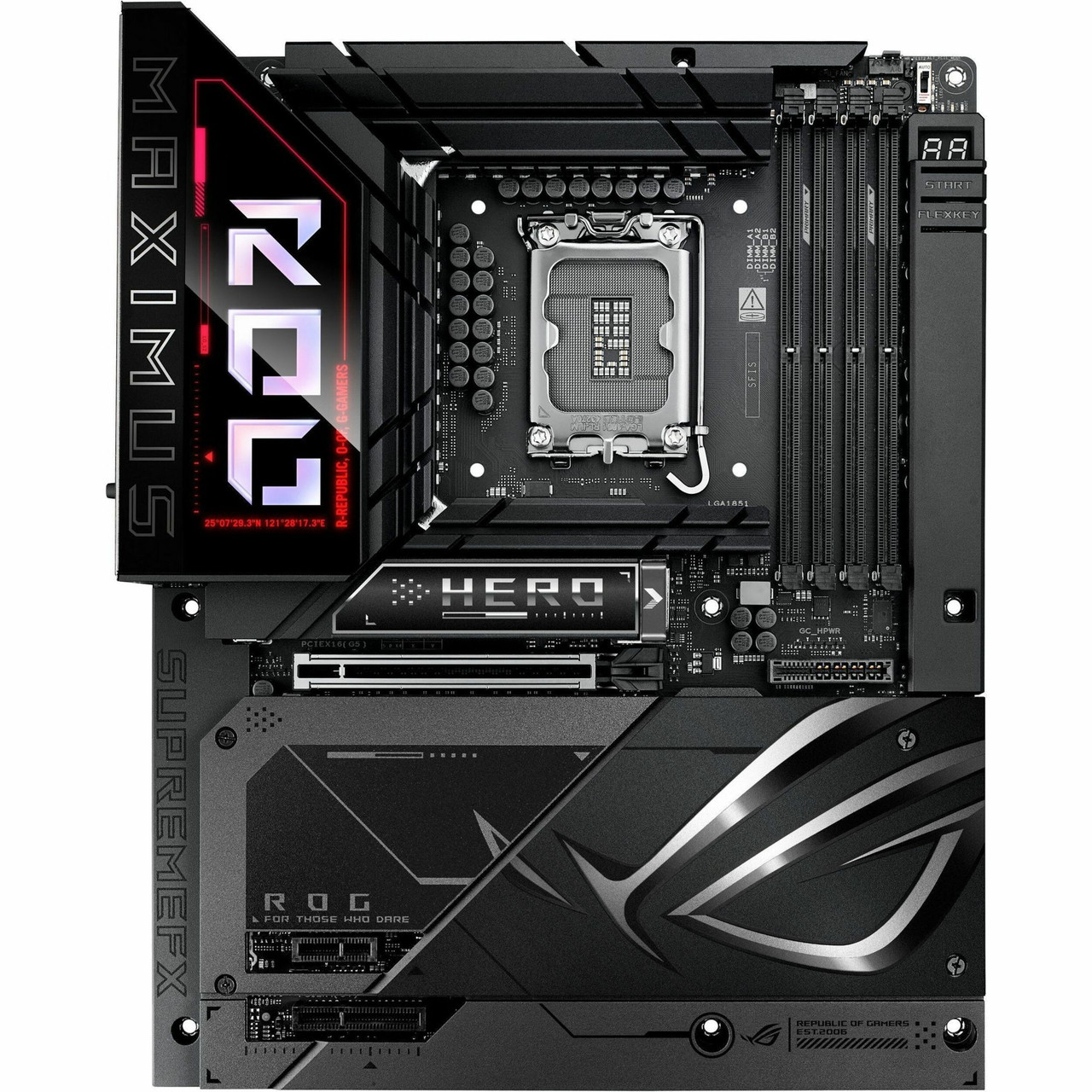 Asus ROG Maximus Z890 Hero Gaming Desktop Motherboard - Intel Z890 Chipset - Socket LGA-1851 - ATX - ROG-MAXIMUS-Z890-HERO-BTF