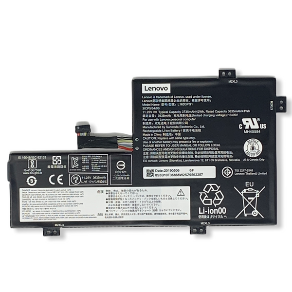 Lenovo L17L3PB0 Battery - For Chromebook - Battery Rechargeable - Proprietary Battery Size - 42 Wh - 11.4 V- 5B10T36867