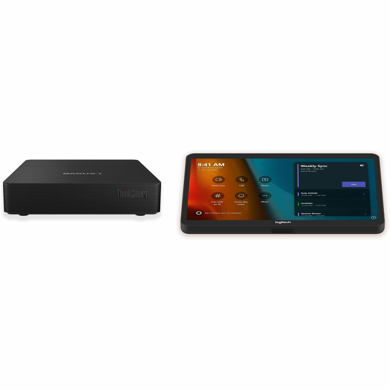 Logitech Tap + Lenovo ThinkSmart Core Gen 2 BASE Kit for Microsoft Teams Rooms - For Video Conferencing - 1280 x 800 Video (Live) - WXGA - HDMI In - 3 x HDMI Out - USB - Wireless LAN - TAPMSTBASELNV4