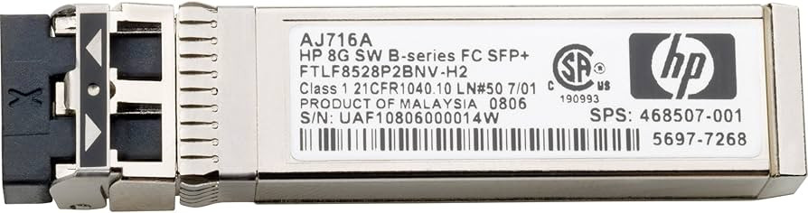 HPE MSA 2040 16Gb Short Wave Fibre Channel SFP+ 4-Pack Transceiver - 4- C8R24A
