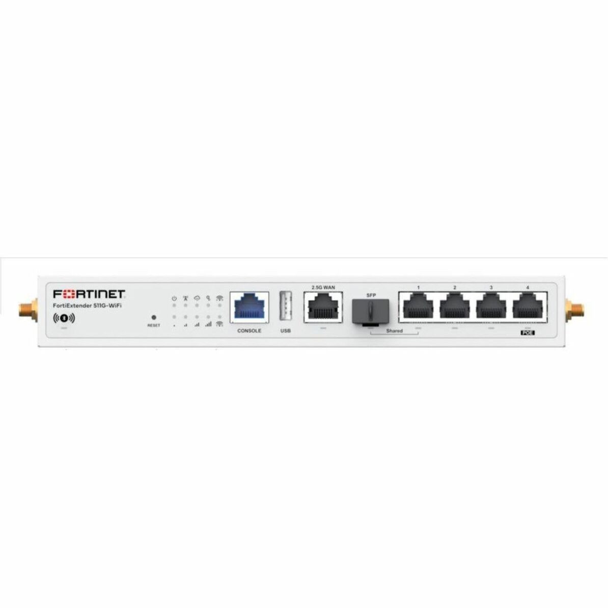 Fortinet FortiExtender FEX-511G-WIFI Wi-Fi 6 IEEE 802.11ax 2 SIM Ethernet, Cellular Modem/Wireless Router - FEX-511G-WIFI-S