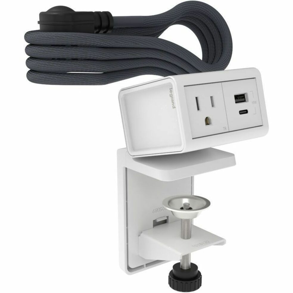 Wiremold DPC Series Dash 2-Cube Desktop Power Center - White - D2RU6XRWC
