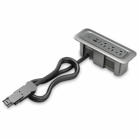 Wiremold ModPower Unit - Module Power Unit - 3 Outlet - Magnesium - MDCA3-MG
