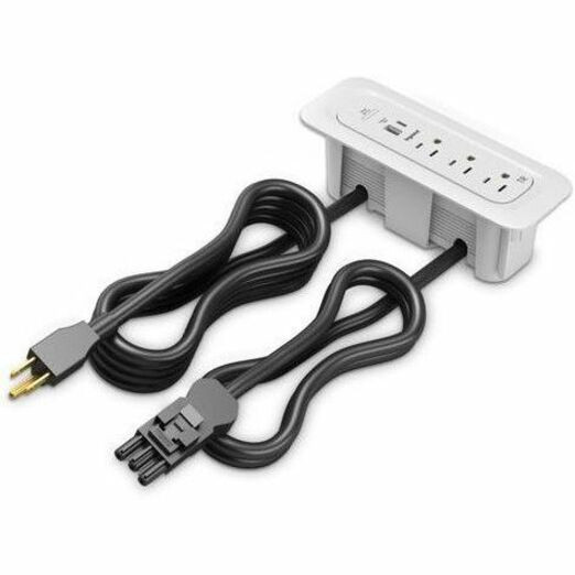 Wiremold ModPower Series - Primary Unit In Surface - 10ft Cord - White - MDSF10-WH