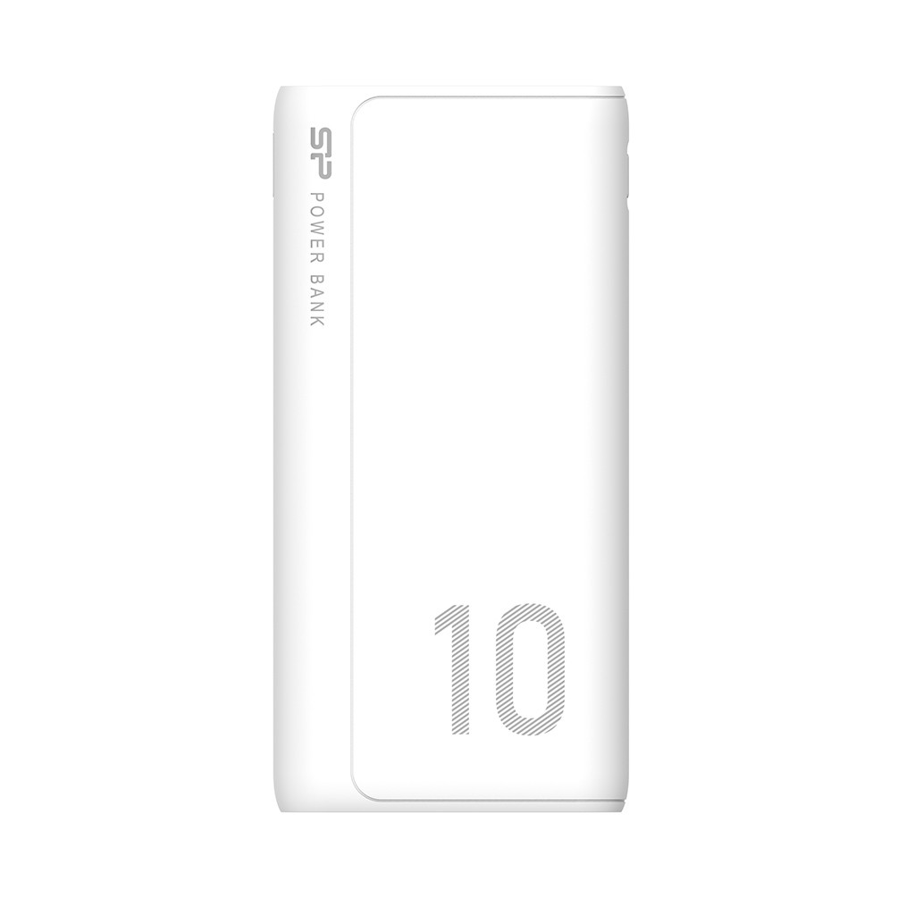 Silicon Power GP15 Power Bank, 10000mAh, White - SP10KMAPBKGP150W