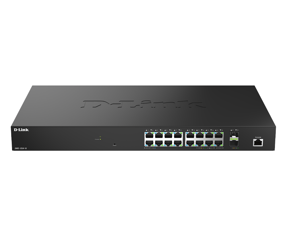 D-Link 18-Port 2.5G Layer 2 Standard Smart Switch - DMS-1250-18