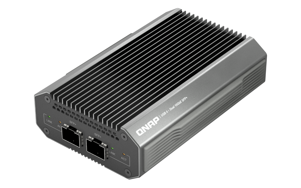 Qnap USB 4 TYPE-C TO 2 X 10GBE-T NAS: TBS-H574TX TVS-H874T TVS-H674T - QNA-UC10G2T