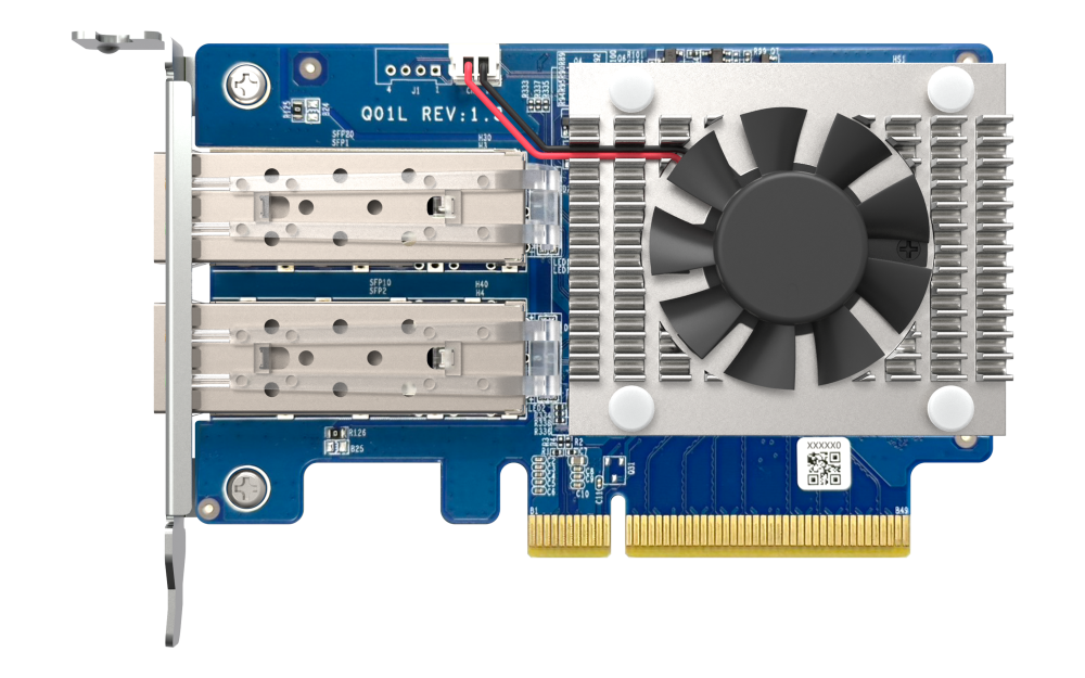 Qnap DUAL-PORT SFP+ 10GBE CARD ALL NAS MODELS WITH A PCIE SLOT - QXG-10G2SF-NXE