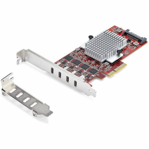 Startech Enhance A Desktop/Server W/ This 4-Port Usb 3.2 Gen 2 Type-C Card - Independent Usb Controllers; Max 10Gbps Per Port; Pcie 3.0 - Ideal For High-Speed File Transfer/High-Performance Usb-C Peripherals - P10Q4C-USB-CARD