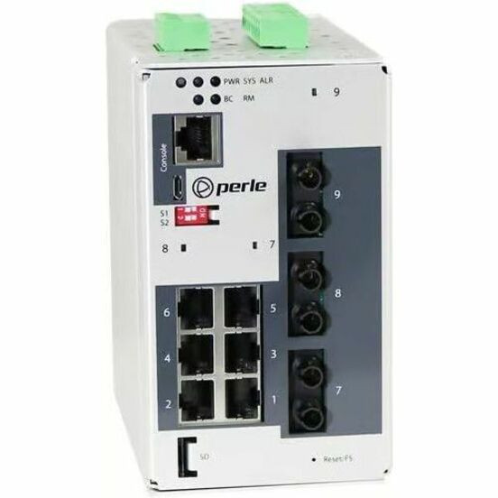 Perle IDS-509F3-T2SD20-SD40 - Industrial Managed Ethernet Switch - 07014020