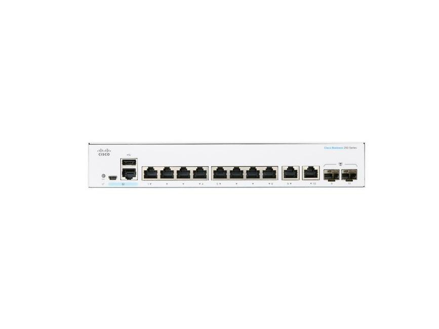 Cisco Refurbished Business CBS250-8T-E-2G Ethernet Switch - CBS250-8T-E2GNA-RF