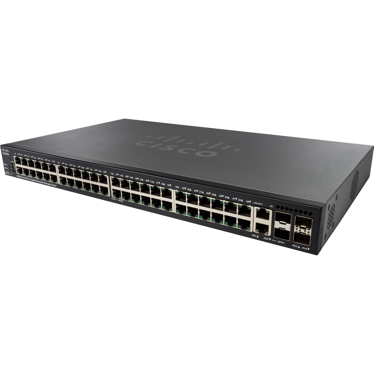 Cisco Refurbished SG350X-48P Layer 3 Switch - 48 Ports - Manageable - Gigabit Ethernet, 10 Gigabit Ethernet - 10/100/1000Base-T- SG350X-48P-K9UK-RF