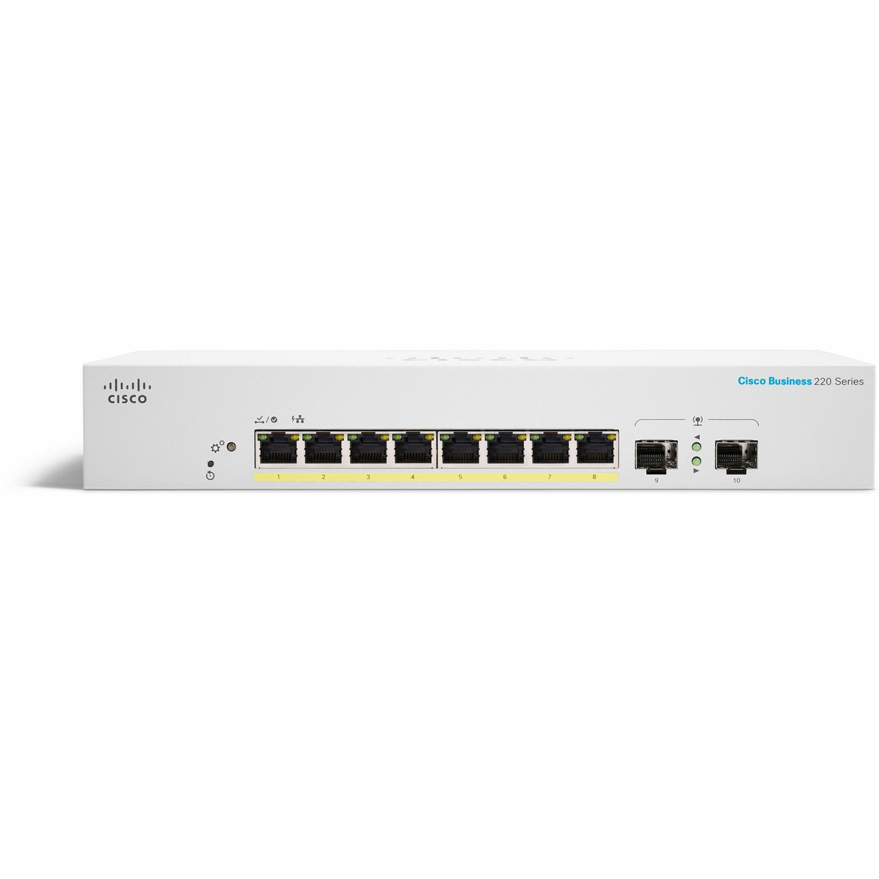 Cisco Refurbished Business CBS220-8FP-E-2G Ethernet Switch - CBS220-8FPE2GNA-RF