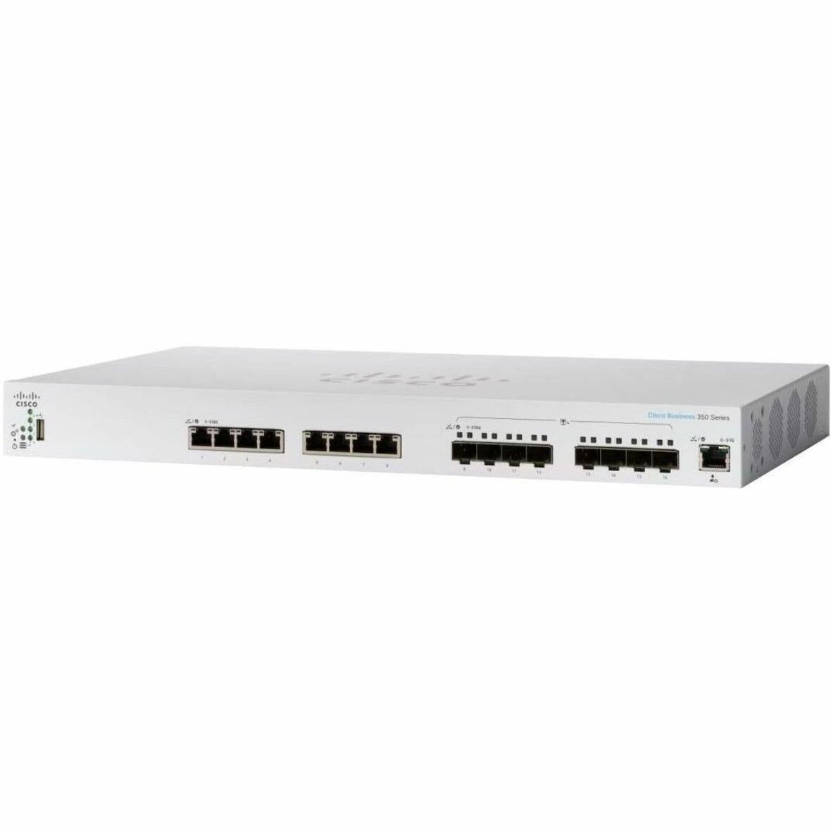Cisco Refurbished 350 CBS350-16T-E-2G Ethernet Switch - 16 Ports - Manageable - Gigabit Ethernet - 1000Base-T, 1000Base-X - 3 Layer Supported - CBS350-16TE2GEU-RF