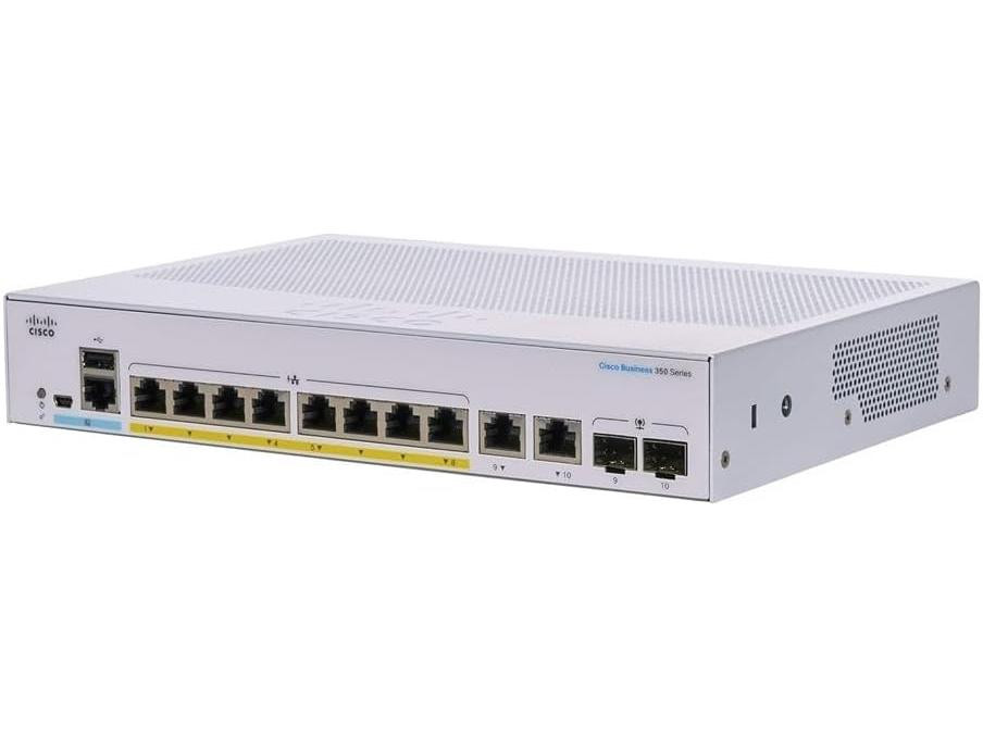 Cisco Refurbished 350 CBS350-8P-E-2G Ethernet Switch - CBS350-8P-E2GAU-RF