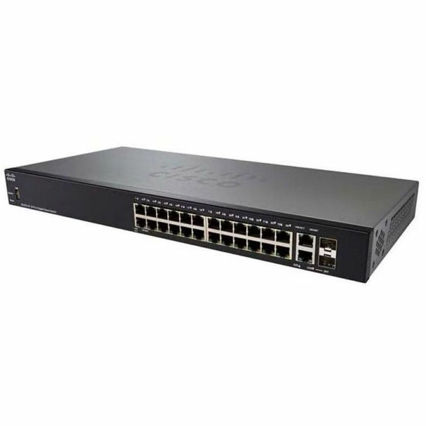 Cisco Refurbished 250 CBS250-24P-4G Ethernet Switch - 24 Ports - Manageable - Gigabit Ethernet - 1000Base-T, 1000Base-X  - CBS250-24P-4GUK-RF