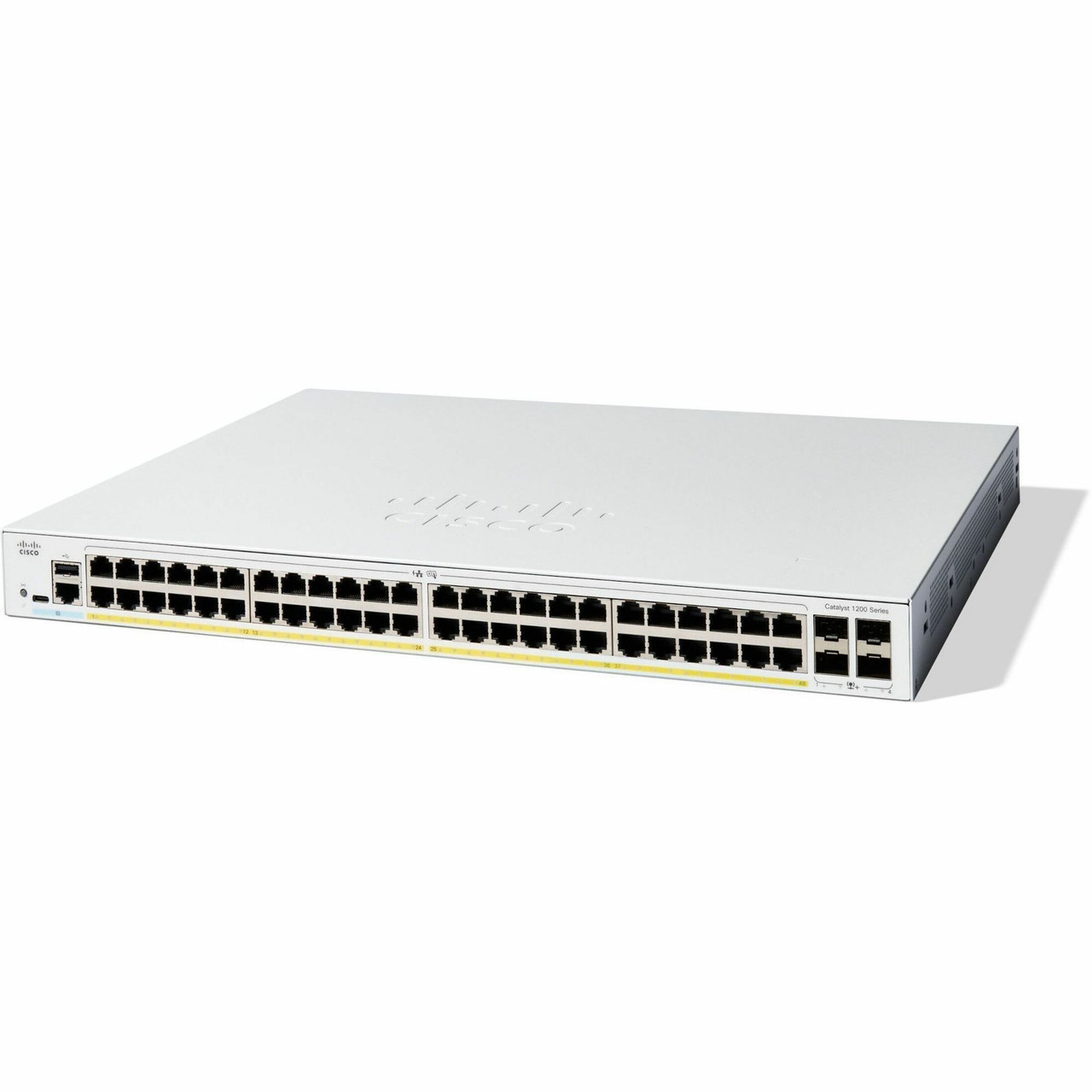 Cisco RefurbishedCatalyst C1200-48P-4G Ethernet Switch - 48 Ports - Manageable - Gigabit Ethernet - 10/100/1000Base-T, 1000Base-X - C1200-48P-4G-RF