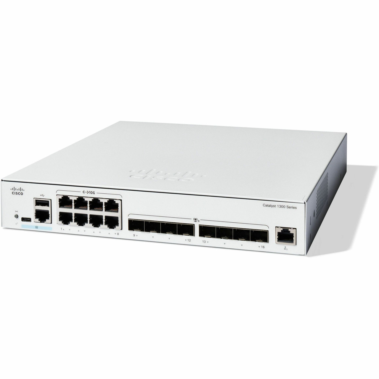Cisco Refurbished Catalyst C1300-16XTS Switch, 10G Copper, 10G SFP+, GE Management, Rack-Mountable – C1300-16XTS-RF